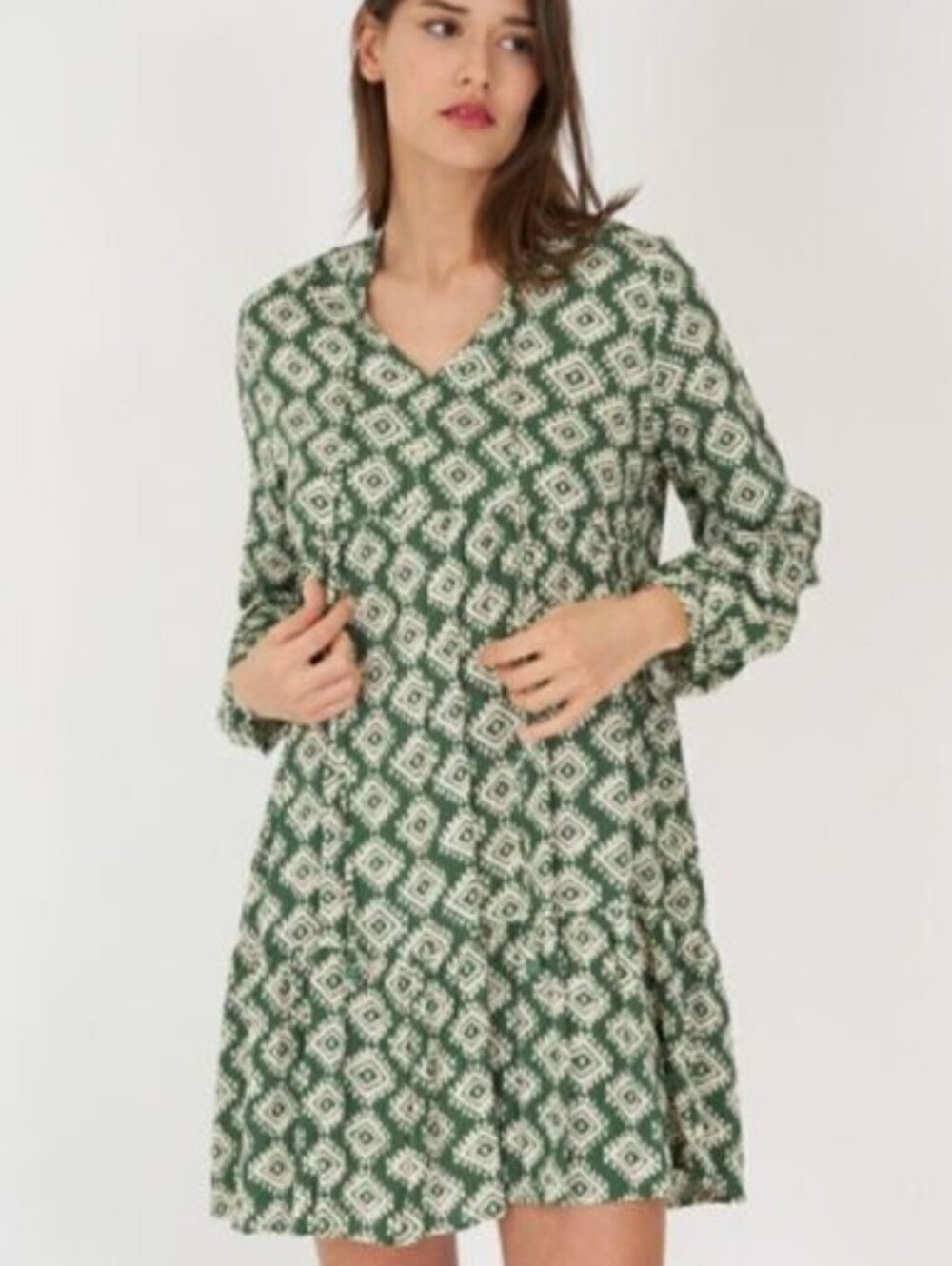 Zara The Mini Cadie V Neck Dress.